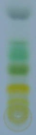 Chromatography example in green and yellow