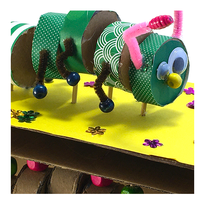Caterpillar automata with moving legs - Awesome Summer Science Experiments