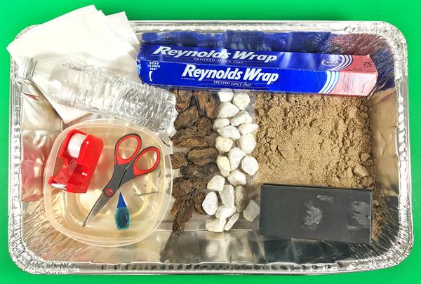 Materials needed for the 'Make a River Model' activity.