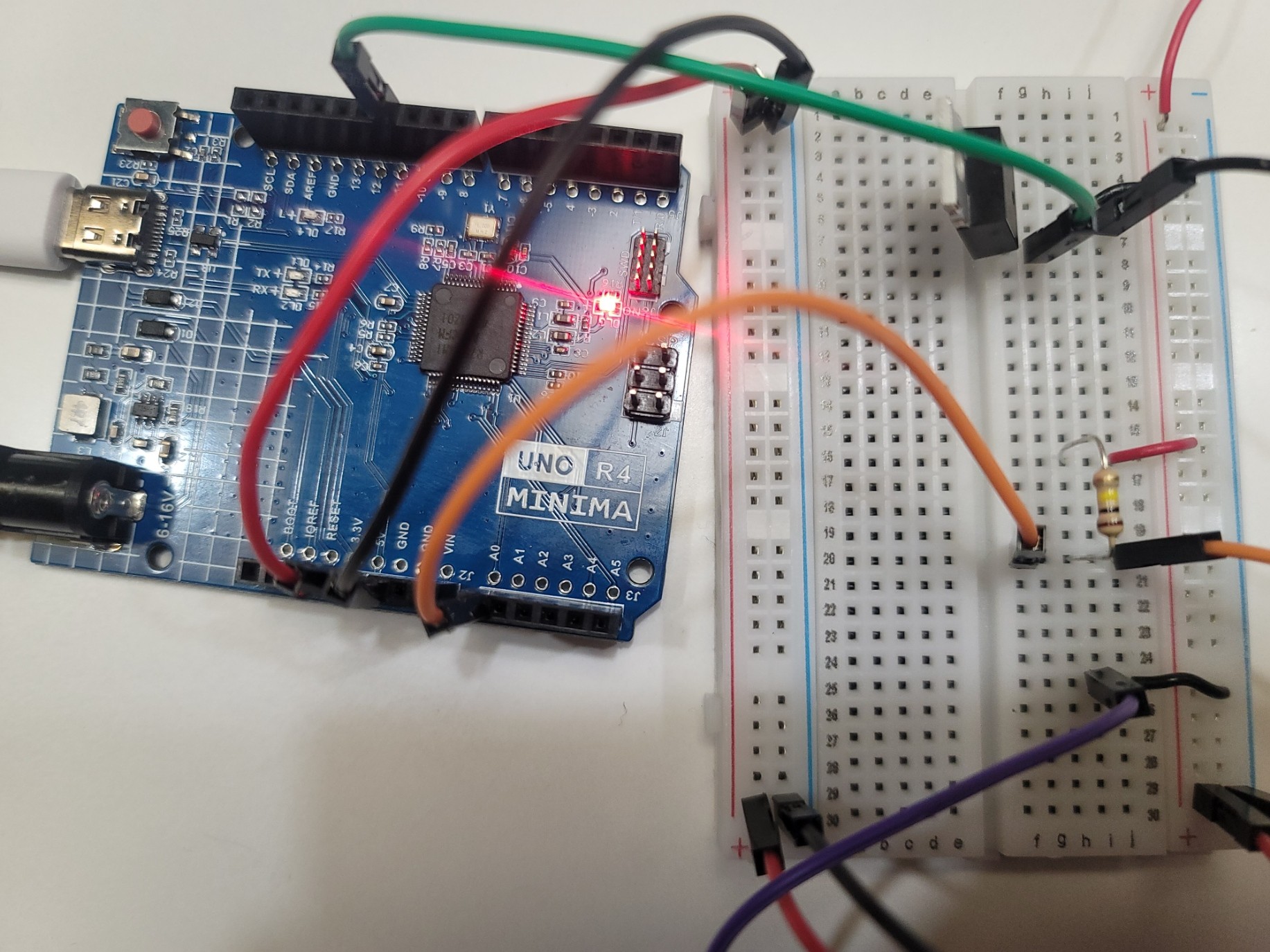 Arduino and breadboard