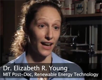 Screen capture of Dr. Elizabeth Young from an interview
