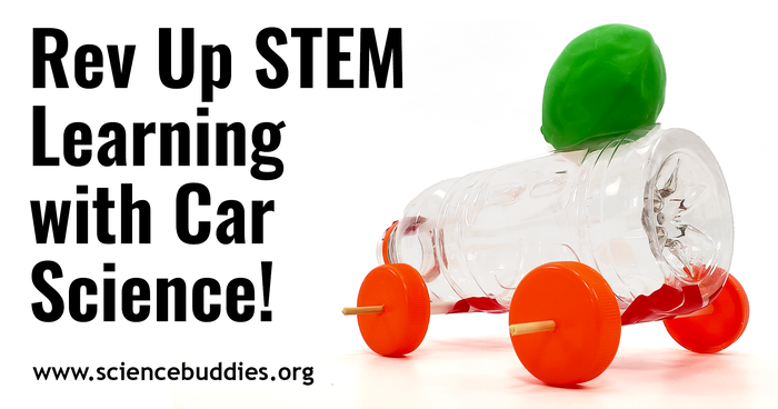 A homemade balloon car from a plastic bottle with recycled bottle cap wheels  / Car Science Projects