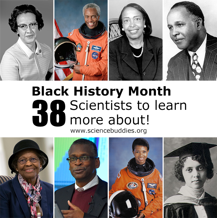 Photo collage of eight African American scientists and engineers