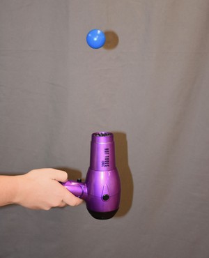 hair dryer ping pong ball
