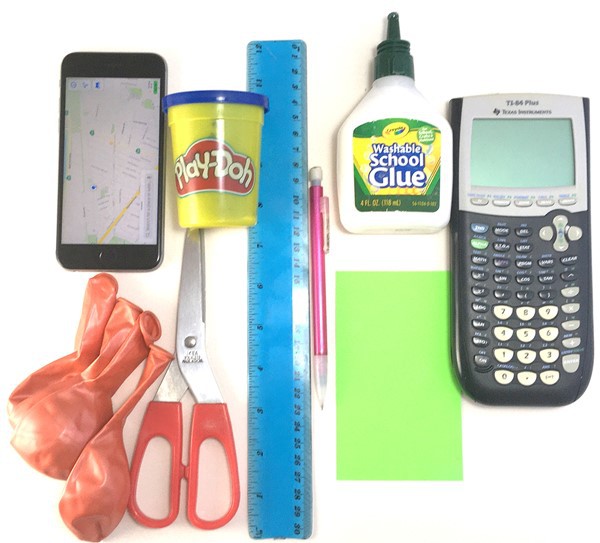 Materials needed to make a solar system model as described in this lesson.