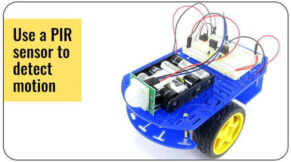Guardbot BlueBot with PIR sensor