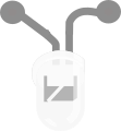 Breadboard diagram symbol for a white LED