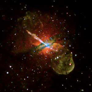 Colored image of the galaxy Centaurus A