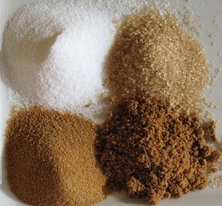 four difference sucrose sugars