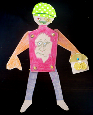 Paper Doll Vincent from paper dolls materials science project