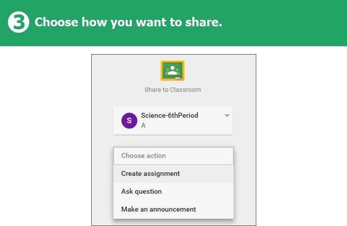 Science Buddies Offers Google Classroom Integration / Step 3