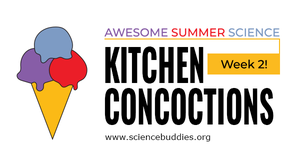 Ice cream scoops on a cone for Kitchen Concoctions - Week 2 of Awesome Summer Science Experiments with Science Buddies