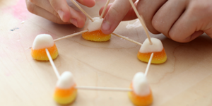 gumdrop geodesic dome halloween science activity