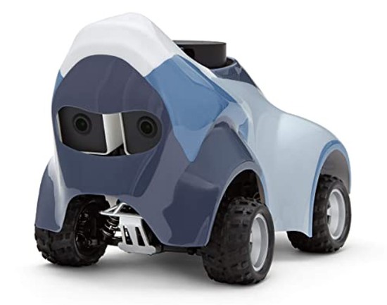Photo of the AWS DeepRacer Evo autonomous racing vehicle 