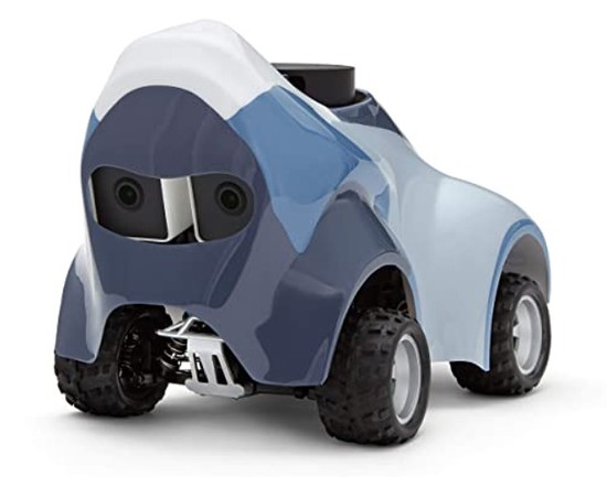 Photo of the AWS DeepRacer Evo autonomous racing vehicle