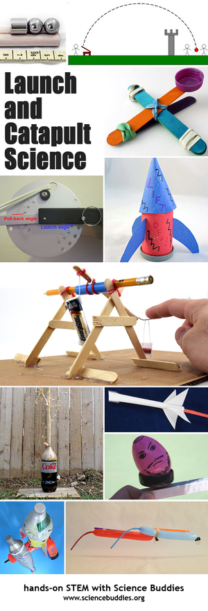 Photo showing examples of multiple Launch and Catapult Science activities for kids