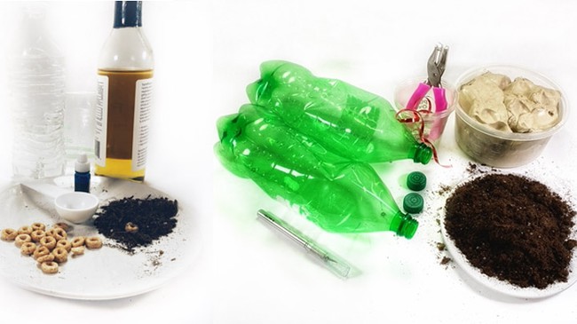 Materials needed to study the effectiveness of rain gardens, as explained in this project.