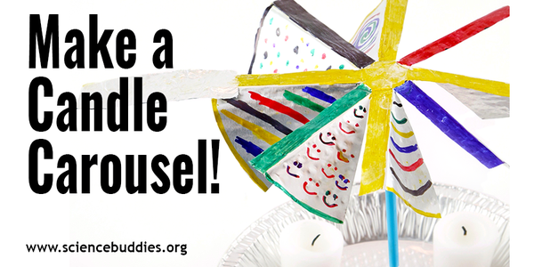 Make a colorful candle carousel!
