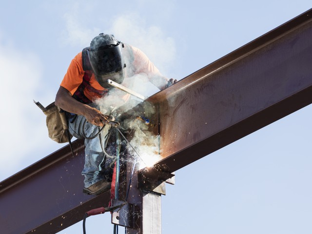 Steel beam welding